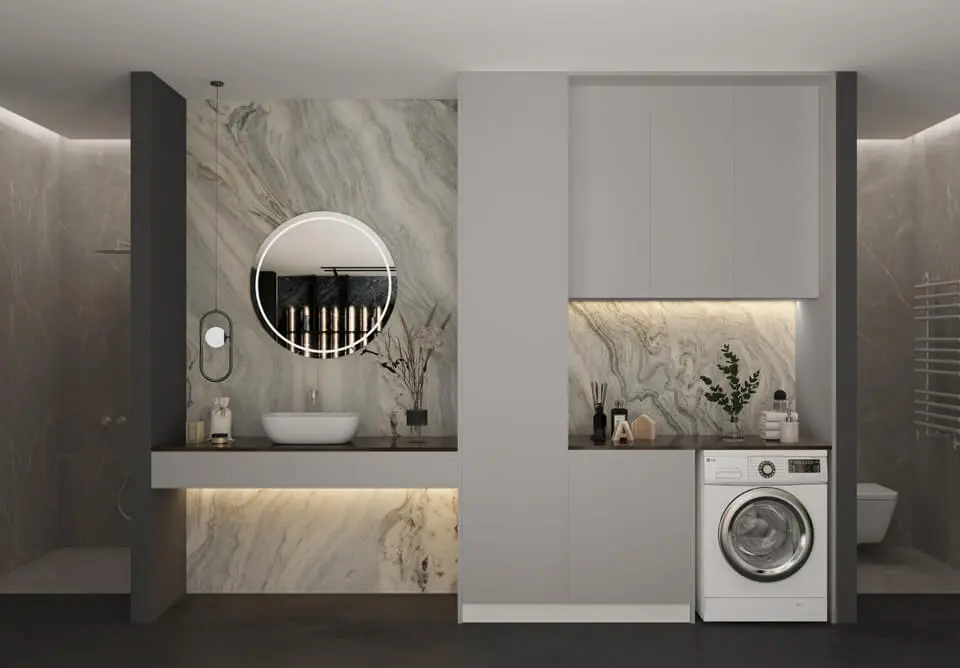 Custom Modern Bathroom Cabinet Design