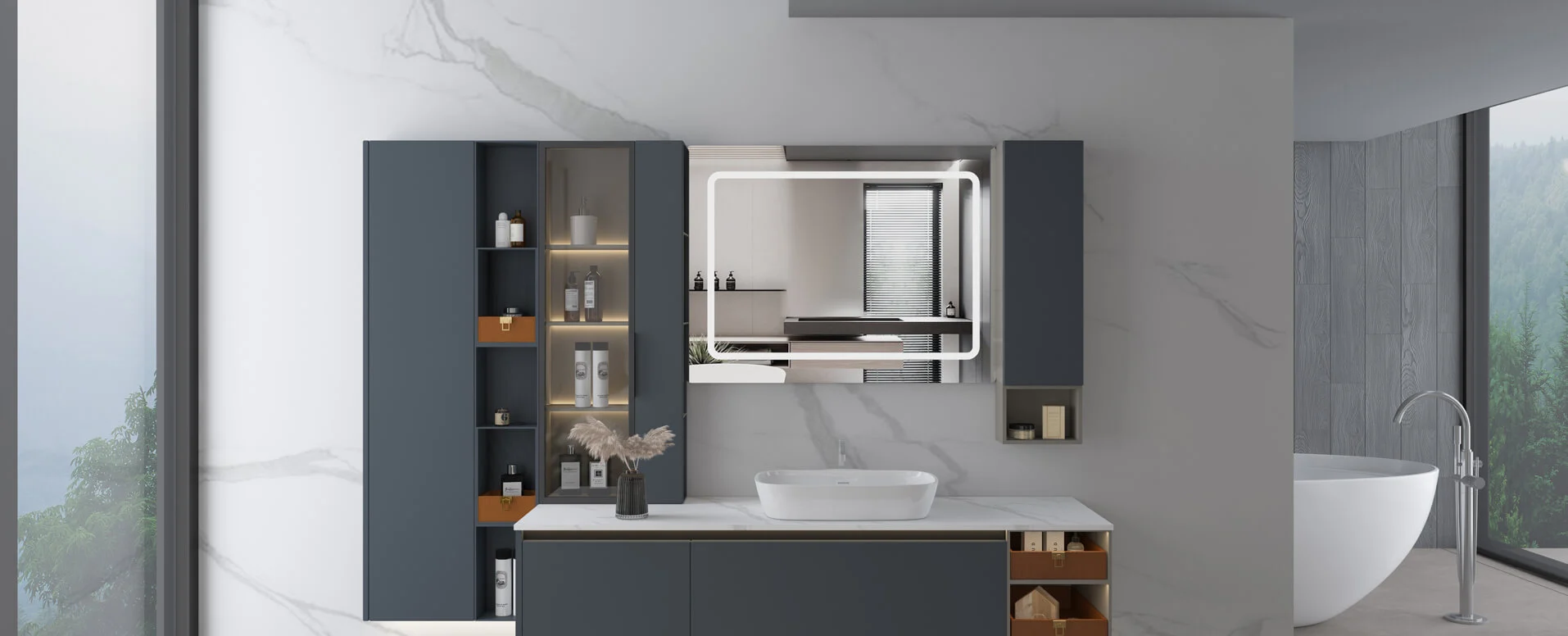 What Material is Best for Custom Modern Bathroom Cabinets?