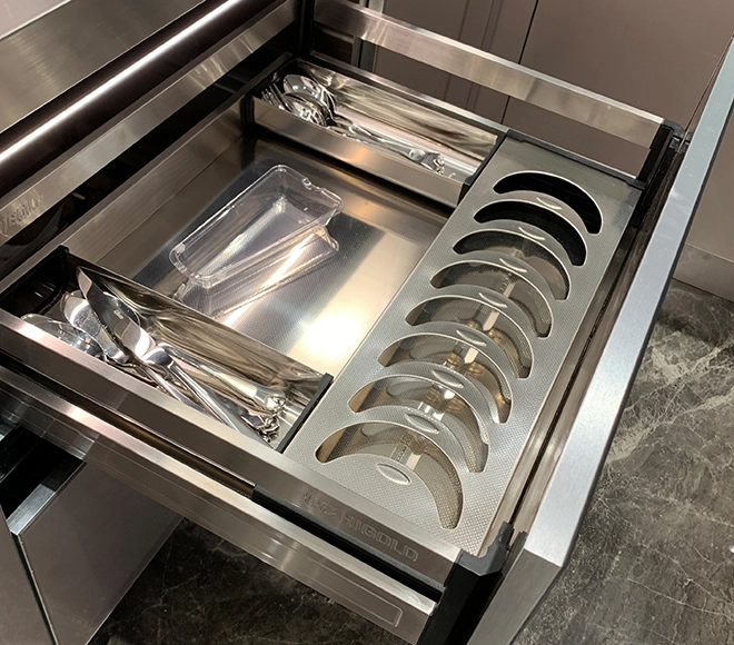 custom made stainless steel cabinets