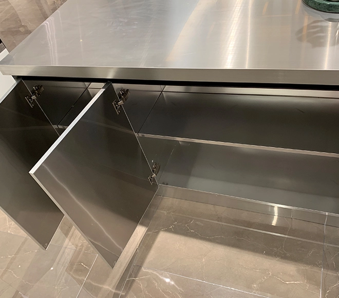 stainless steel bar cabinet