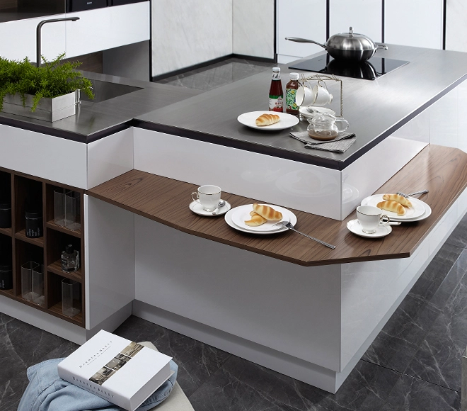 high gloss contemporary kitchen cabinets