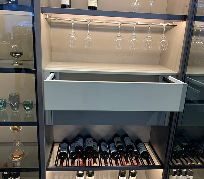 contemporary wine bar cabinet