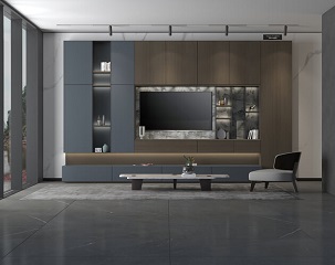 Stainless Steel TV Unit Transforms Your Living Room