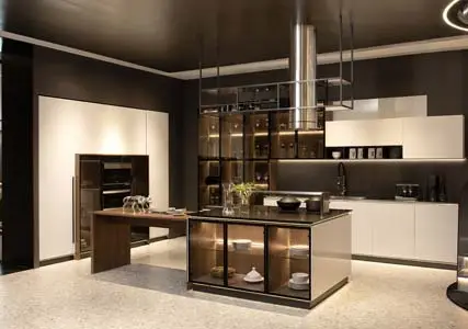 modern custom stainless steel cabinet