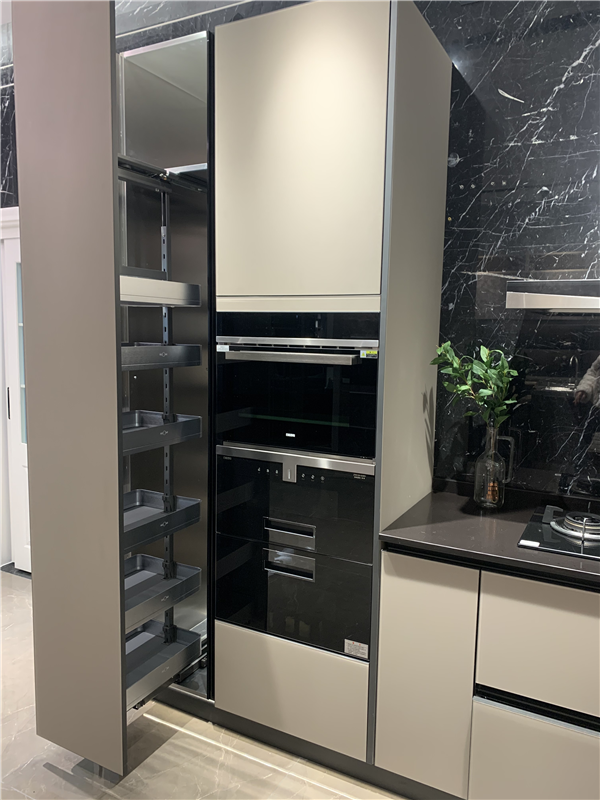 steel base cabinets touch
