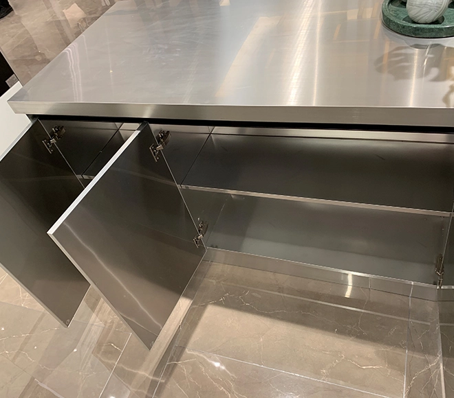 cabinet kitchen stainless steel