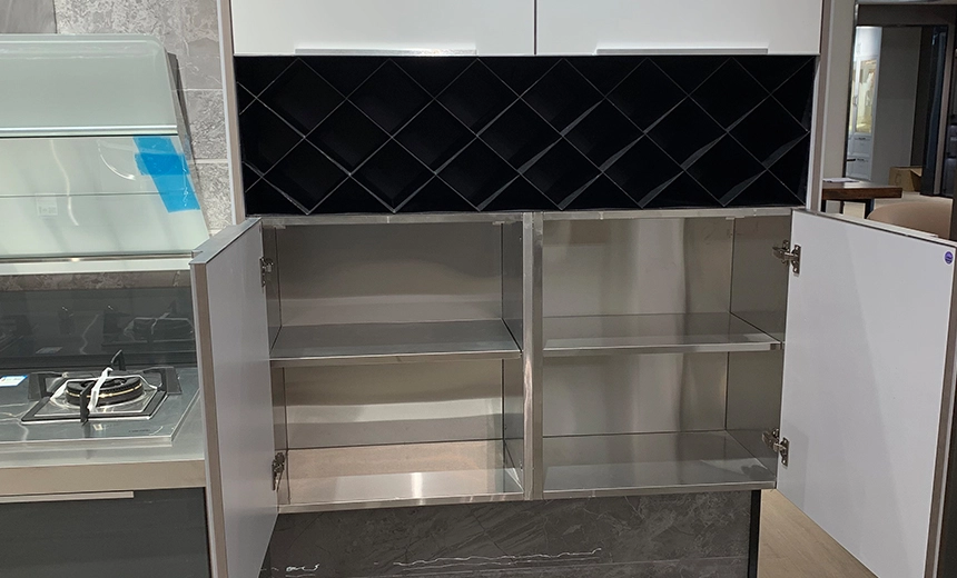cabinet stainless steel sliding shelves