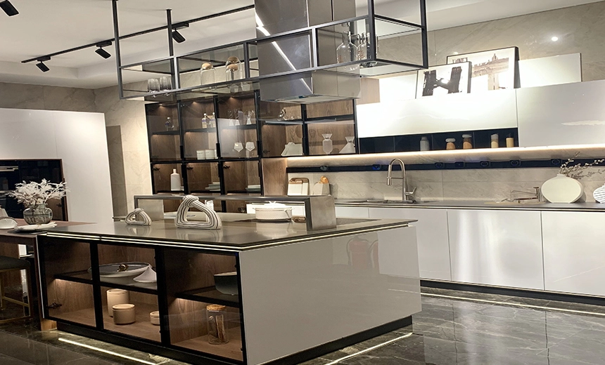 contemporary white kitchen cabinets