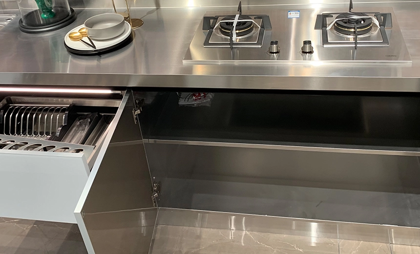 stainless steel pantry cupboards