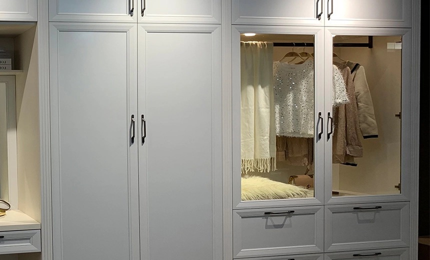 modern stainless steel wardrobe cabinet