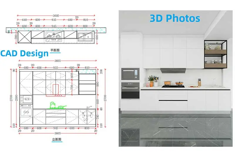design for the stainless steel cabinets