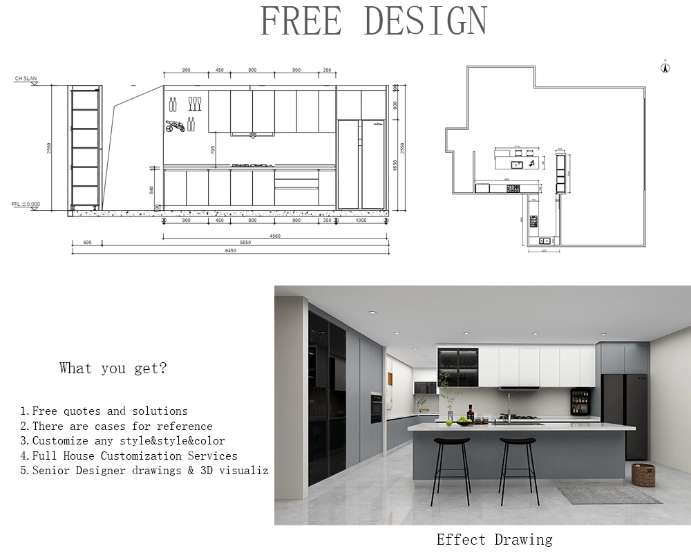 design for the stainless steel cabinets