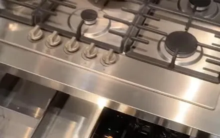 Stainless steel cabinet display